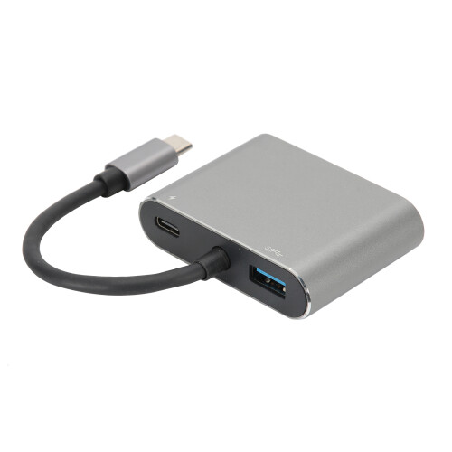 Πολυθυρικός διανομέας USB C με σώμα από αλουμίνιο, θύρα φόρτισης 4K HDMI VGA USB3.0 και PD με 1