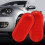 2Pcs Red Interior Door Panel Warning Light Cap Reflector for  Beetle Caddy  6Q0947419 2