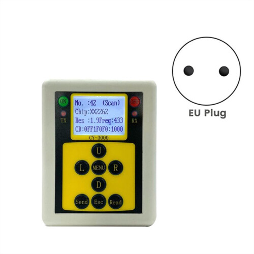 Wireless Remote Control Analyzer 315Mhz/433Mhz Detector Analyzer Multifunctional Frequency Counter Tester EU Plug 1