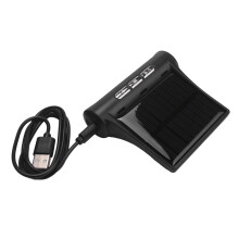 Car Solar Digital Clock with LCD Time Date In-Car Temperature Display for Outdoor Personal Car Part Decoration A