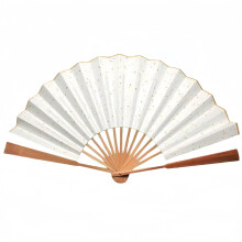 Chinese Folding Hand Fan with Bamboo Frame, Blank Paper for DIY Painting, Traditional Design