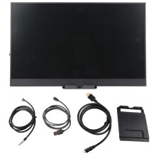 Externe monitor voor pc, draagbare monitor met ingebouwde luidsprekers, brede compatibiliteit, meerdere weergavemodi, oogbescherming voor laptops en