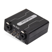 GX200 Audio Isolator Dual-Channel 6.5 XLR Mixer Audio Isolator Current Sound Noise Mixer Microphone Common Ground Filter