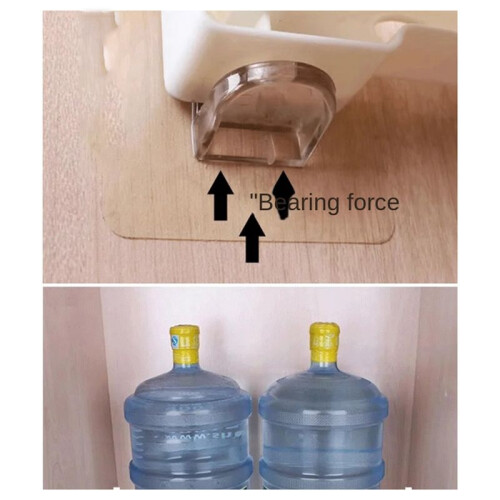 Self-Adhesive Shelf Brackets No Drilling Required Shelf Support Nails Suitable for Kitchen Cabinets, Bookcases 1