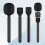 Handheld Wireless Microphone Handle Grip Stick Plug and Play Handle Adaptor for RODE SYNCO Comica Saramonic 4