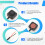 4 Pcs Momentary Switch Momentary Push Button ON Off Switch 12V 24V Surface Mount Mini Button Switch 6