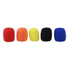 5 Pcs Solid Color Non-Disposable Microphone Dust Cover Thickened Microphone Cover Microphone Blowout Cover for KTV