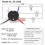 Ceiling Fan Switch Kit 3 Speed 4 Wire, Fan Switch Zipper Speed Control Switch, ZE-208S Pull Wire Switch with Rope Gold 9
