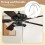 Ceiling Fan Switch Kit 3 Speed 4 Wire, Fan Switch Zipper Speed Control Switch, ZE-208S Pull Wire Switch with Rope Gold 3