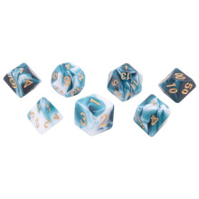 7 Pieces Dice Set Polyhedral Dice Set Role Playing Dices Set for DND Pathfinder Role Playing RPG