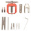 Motor Pinion Gear Puller Remover Tools Set Rc Motor Gear Puller Tool Universal Motor Pinion Gear Puller Remover Set Red 1