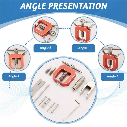Motor Pinion Gear Puller Remover Tools Set Rc Motor Gear Puller Tool Universal Motor Pinion Gear Puller Remover Set Red 2