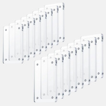 Magnetic Photo Frame 15 Pack Clear Acrylic Double Sided Fridge Picture Holder Strong Magnetic Hold
