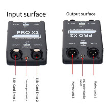 New 2-Way Audio Isolator, Audio Current Eliminator, XLR 6.5, Permalloy Isolator, Mixer Live Broadcast