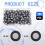 200 Pcs 3D Magnetic Tracking Dot for Scanner Inner 6.0 mm Outer 10 mm Scanning Reference Point Marker for 3D Scanning 6