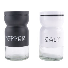 Farmhouse Salt och Peppar Shakers Set med Justerbara Lock, Modern HemlandsköKsinredning, SöT Shaker Set