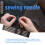 Self-Threading Needles,Sewing Needles for Hand Sewing,for the Elderly,Easy Side Threading Stitching Pins A 5
