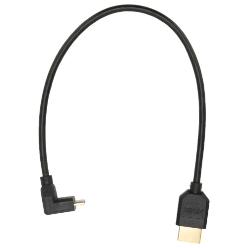 Καλώδιο Micro HDMI, Ασφαλής Σύνδεση, Αριστερή Γωνία 90 Μοίρων, Λεπτό & Ευέλικτο, Ανάλυση 1
