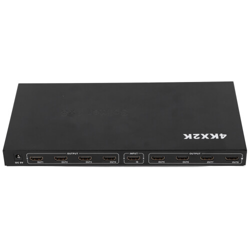 Διαχωριστής HDMI πολλαπλών εξόδων 8 θυρών Supports4K1080P Άνετος στη συγκράτηση Συμπαγής 2