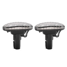 Amber LED Side Lights for Jimny JB74 JB64 2018- Turn Signal Indicator Light Replacement, Smoked
