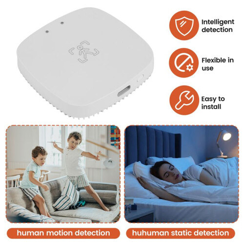 Tuya ZigBee mmWave Human Presence Sensor with Luminance MicroWave Radar Detection PIR Motion Sensor Wall Mount 2
