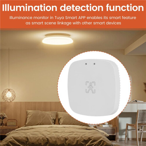 Tuya ZigBee mmWave Human Presence Sensor with Luminance MicroWave Radar Detection PIR Motion Sensor Wall Mount 1