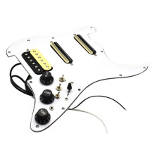 ST Elgitarr Pickup Ledningar Laddade FöRtråDade Pickup Gitarr Pickguard Skrapplatta Pickup-Enhet