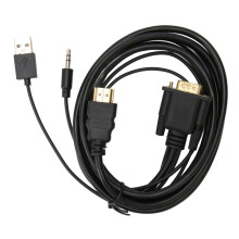 Adattatore da HDMI a VGA, prestazioni incredibili, supporta HDCP 3.1, 4.2, 5.3, interfaccia multimediale HD 6.1, ampia compatibilità con la maggior
