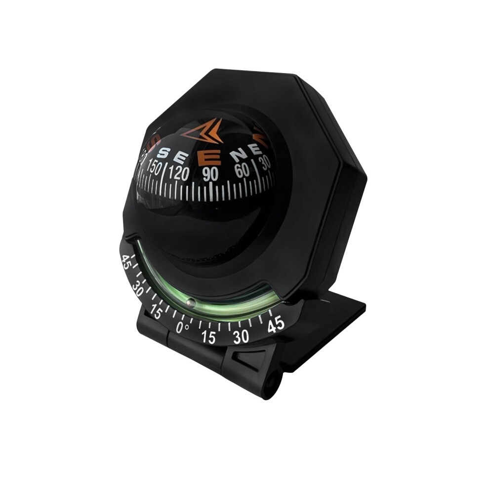 Car Dashboard Compass With Luminous 360 Rotation And Slope Meter For Auto And Marine Navigation 9001264026172
