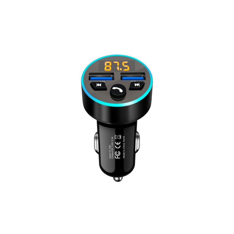 Hands-Free Calling Fm Transmitter, Type-C Pd & Qc3.0 Charging, Crystal Clear Sound With Noise Suppression, Led Backlit For Night Driving Safety 9416038698255
