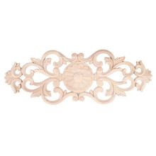 Rubber Wood Carved Applique Retro Furniture Crafts Decor New(40*15cm)