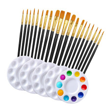 1 Set Painting Brushes With Comfortable Grip Drawing-Black