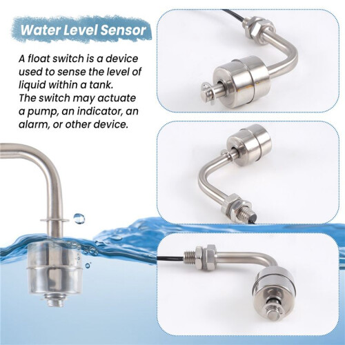 Liquid Water Level Stainless Steel Right Angle Floating Switch for Aquarium 1