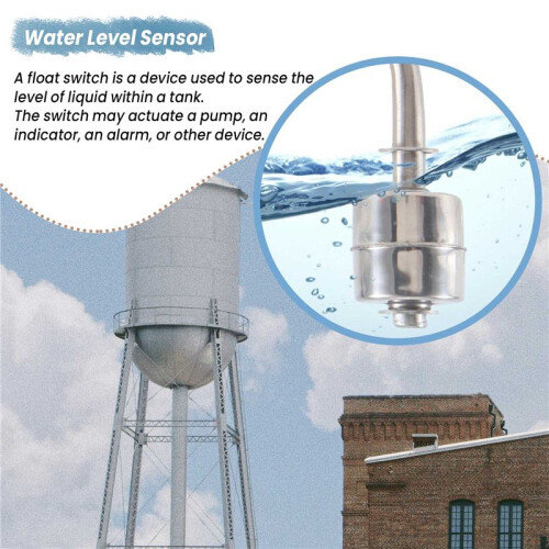 Liquid Water Level Stainless Steel Right Angle Floating Switch for Aquarium 2