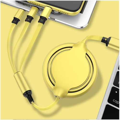 Καλώδιο πολλαπλών λειτουργιών USB για απρόσκοπτη φόρτιση, αναδιπλούμενο καλώδιο 2
