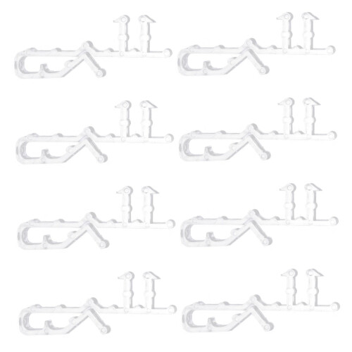 8pcs Vertical Blind Valance Clips No Drill Installation for Secure Window Blind Replacement