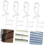 8pcs Vertical Blind Valance Clips No Drill Installation for Secure Window Blind Replacement 4