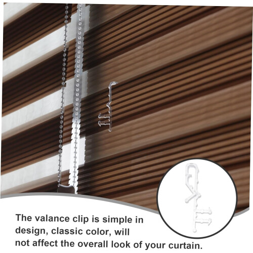 8pcs Vertical Blind Valance Clips No Drill Installation for Secure Window Blind Replacement 1