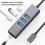 Ελαφριά ευρεία συμβατότητα USB C Hub With4Ports SuperSpeed Data Hub τύπου C, κέλυφος από κράμα 2