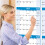 Calendrier mural effaçable à sec 2026, calendrier mensuel, 4