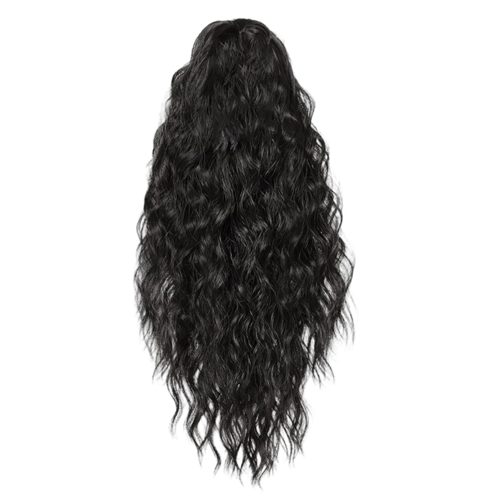 Unisex Ponytail Hair Extension With Secure Claw Clip, Voluminous Curly Clip In Ponytail For Women