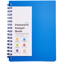 A6 Journal bloc-notes mot de passe gardien livre-Bleu marine
