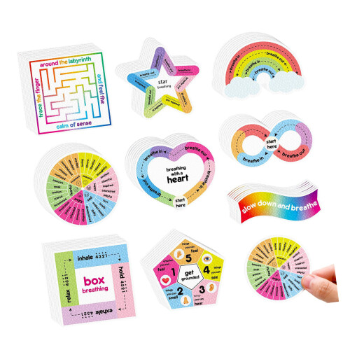 8/9 Pcs Sensory Anxiety Sticker Decompression Soothing-2 1