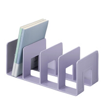 Acrylic Bookend for Shelf 4 Section Book End Desktop-Purple