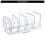 Acrylic Bookend for Shelf 4 Section Book End Desktop-Purple 4