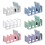 Acrylic Bookend for Shelf 4 Section Book End Desktop-Purple 2
