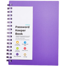 Carnet de notes à spirales A6, bloc-notes d'écriture,-Violet