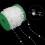 Bead Chain Clear Plastic Craft Bead String-Rhombus transparent 5