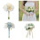 Comfortable Artificial Roses Wedding Bouquets-Snow silhouette 2