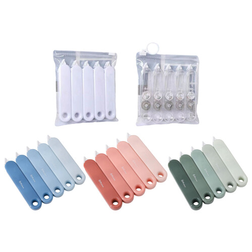 5 Pcs White Out Tape Gradient Correction Tape Easy-Ocean Star 1